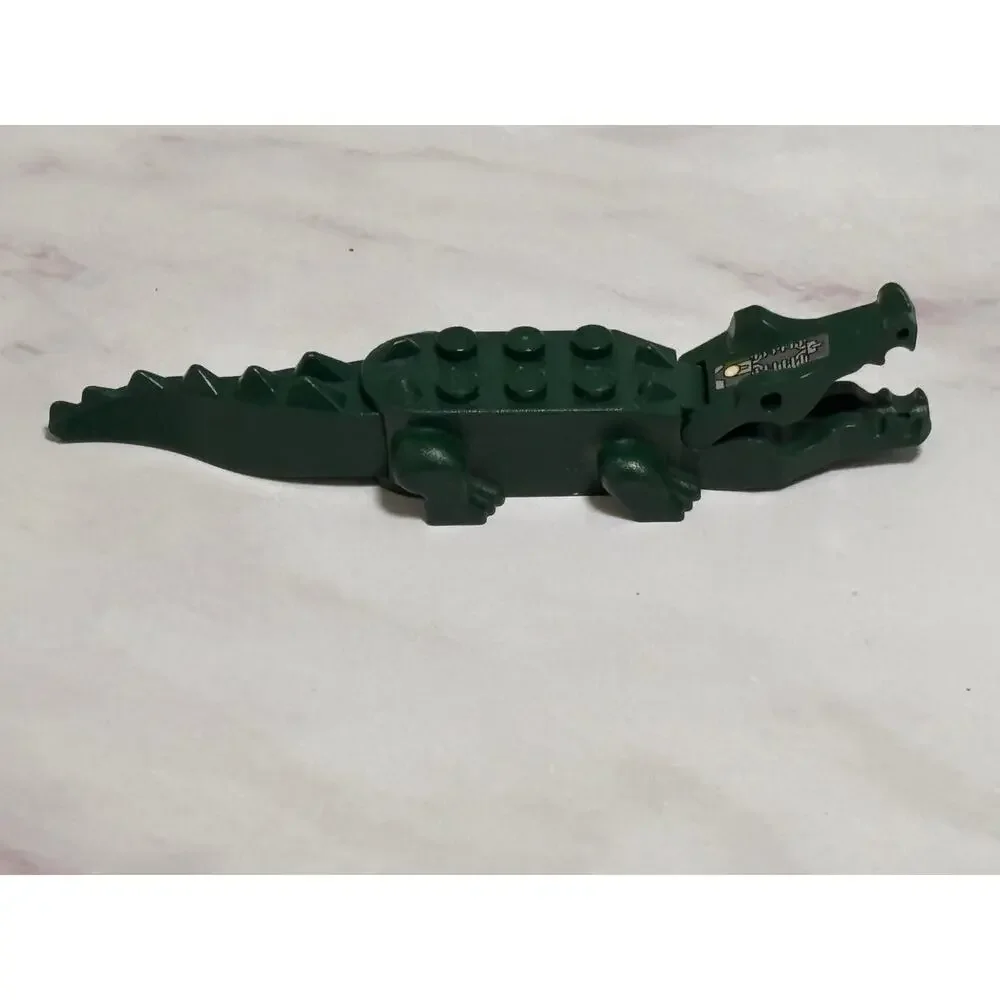 LEGO 1990s Vintage Dark Green Alligator Crocodile Circuitry on Upper 6026c01pb01